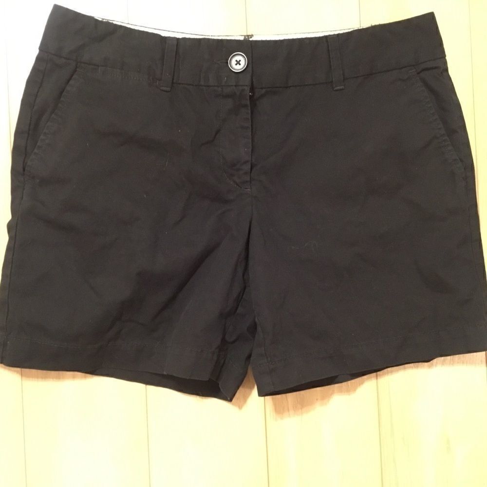 NWOT. Loft Women’s Sz 6 Black Cotton Shorts - Picture 1 of 7